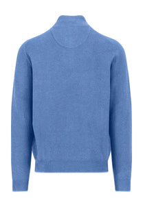 Fynch-Hatton Troyer Button Knitwear Crystal Blue Fynch-Hatton