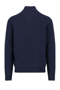 Fynch-Hatton Troyer Button Knitwear Navy Fynch-Hatton