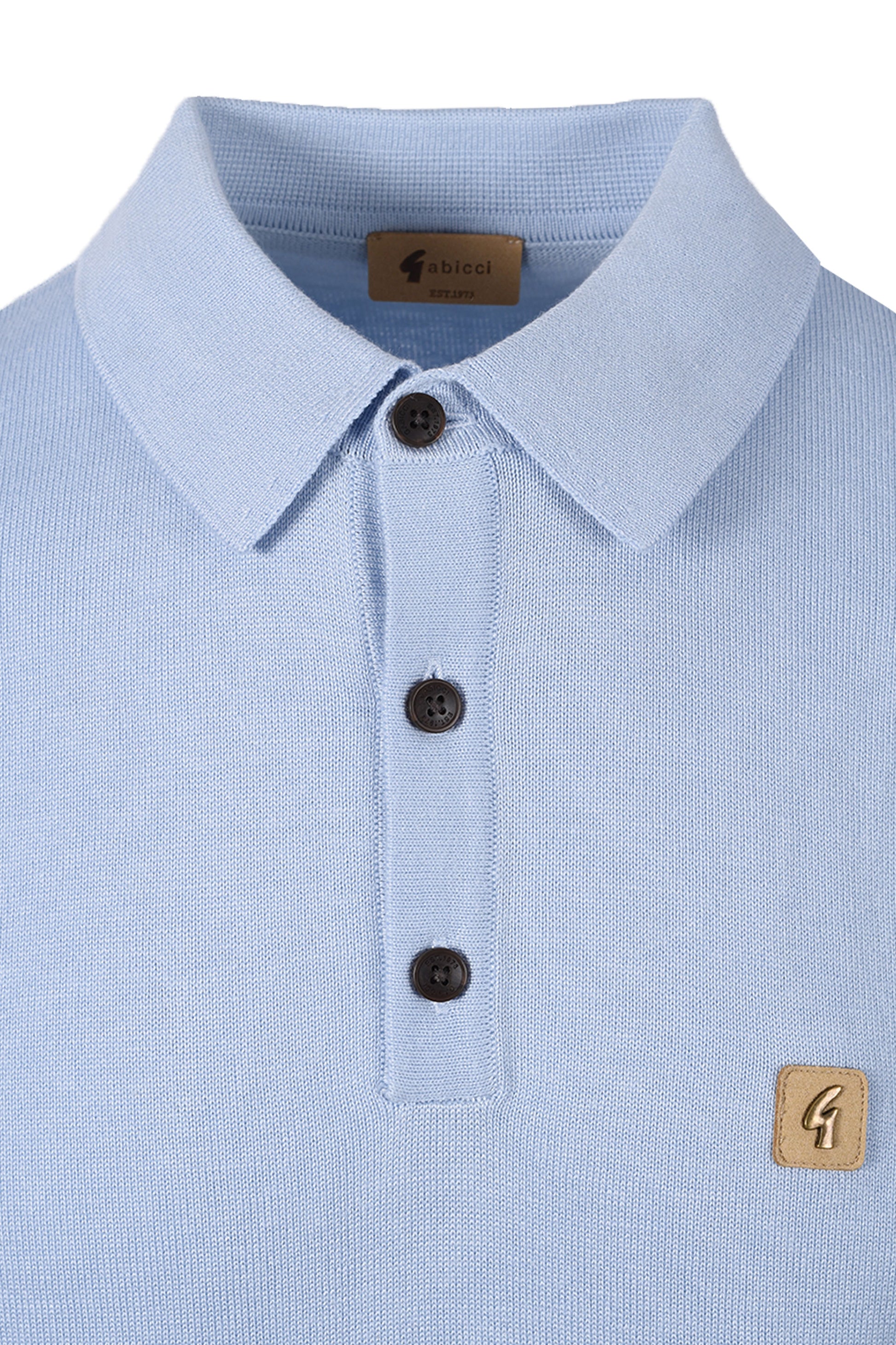 GABICCI VINTAGE JACKSON KNITTED POLO SHIRT SURF Gabicci Vintage Michael Stewart Menswear  Polo Shirts