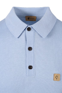 GABICCI VINTAGE JACKSON KNITTED POLO SHIRT SURF Gabicci Vintage Michael Stewart Menswear  Polo Shirts