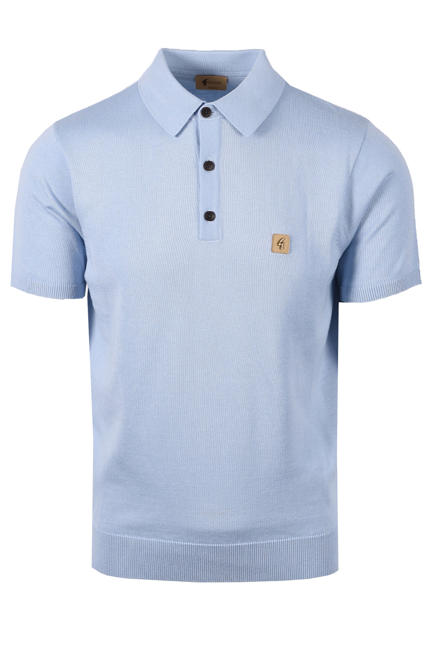 GABICCI VINTAGE JACKSON KNITTED POLO SHIRT SURF Gabicci Vintage Michael Stewart Menswear  Polo Shirts