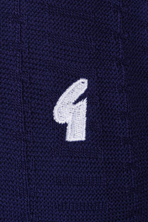 GABICCI VINTAGE RONNIE KNITTED POLO DELFT Gabicci Vintage Michael Stewart Menswear  Polo Shirts