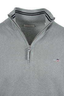 GANT CLASSIC COTTON HALF ZIP CERAMIC GREY Gant