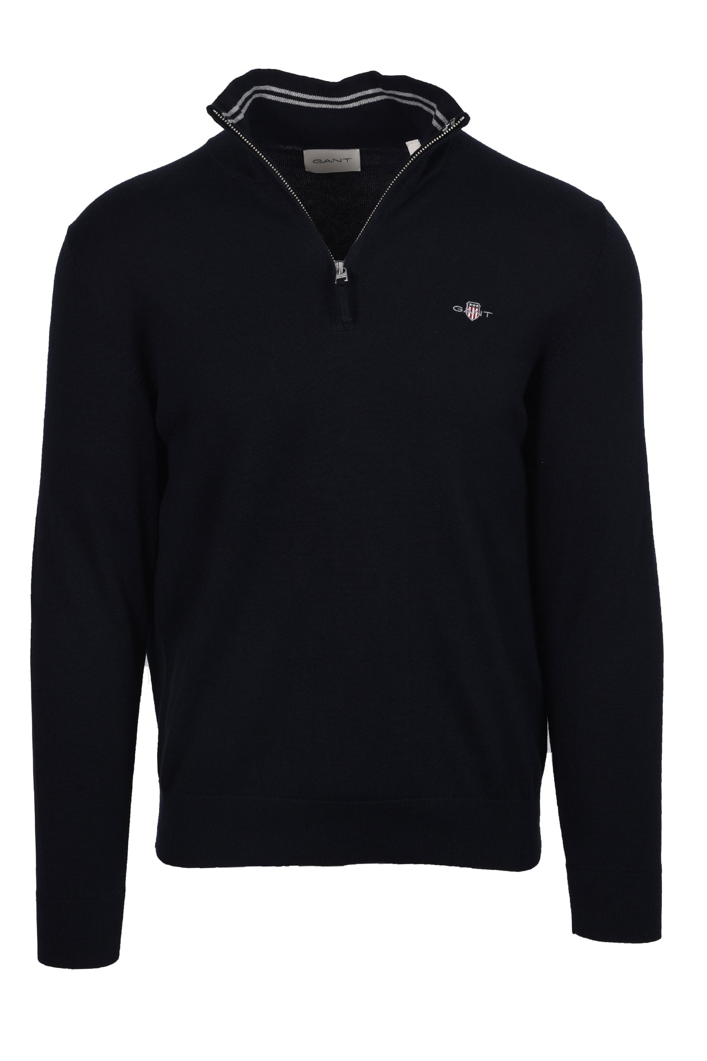 GANT CLASSIC COTTON HALF ZIP EVENING BLUE