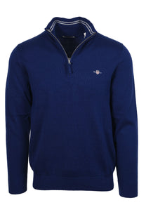 GANT CLASSIC COTTON HALF ZIP RICH NAVY Gant