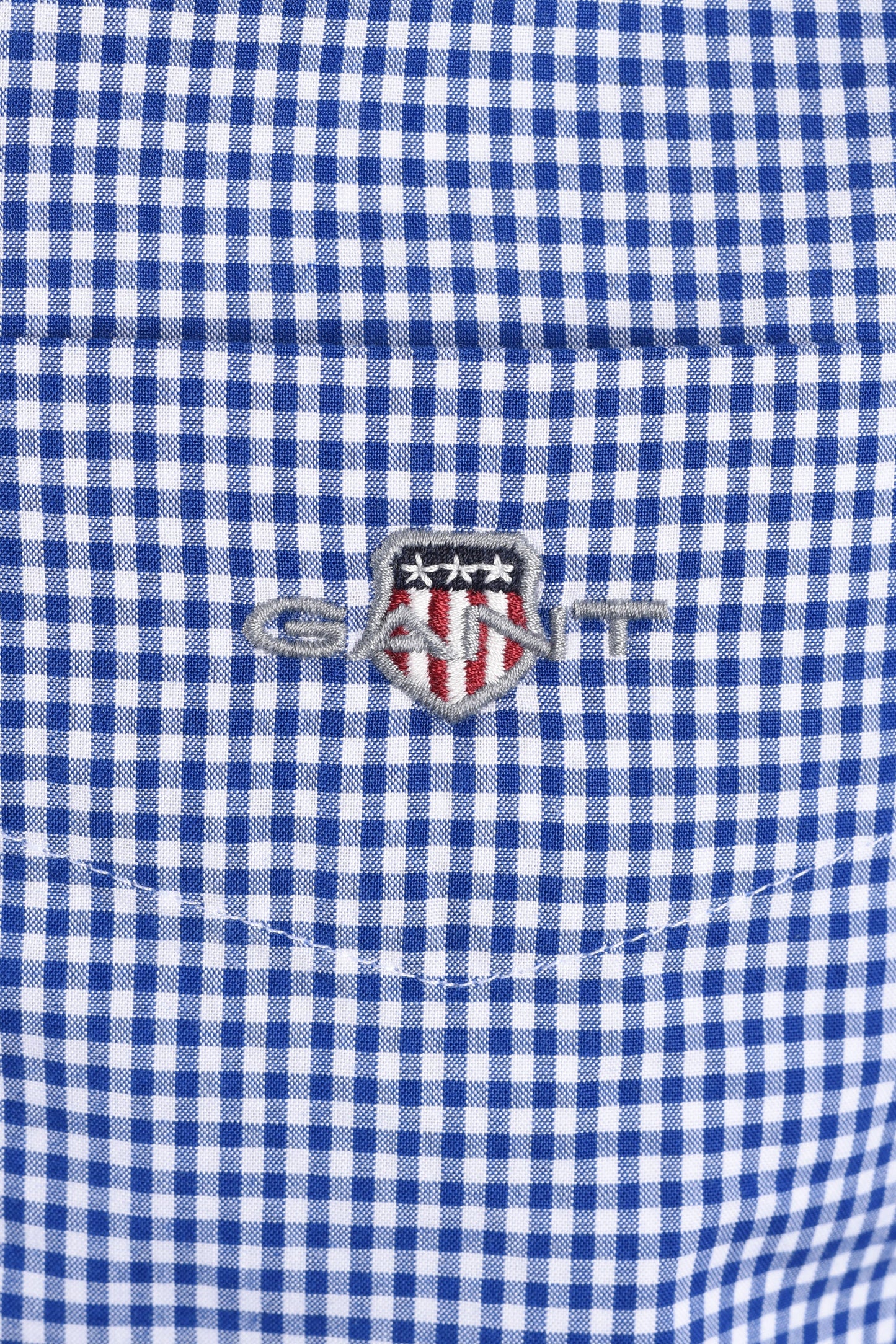 GANT CLASSIC POPLIN GINGHAM SHIRT COLLEGE BLUE Gant Michael Stewart Menswear