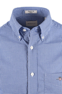 GANT CLASSIC POPLIN GINGHAM SHIRT COLLEGE BLUE Gant Michael Stewart Menswear