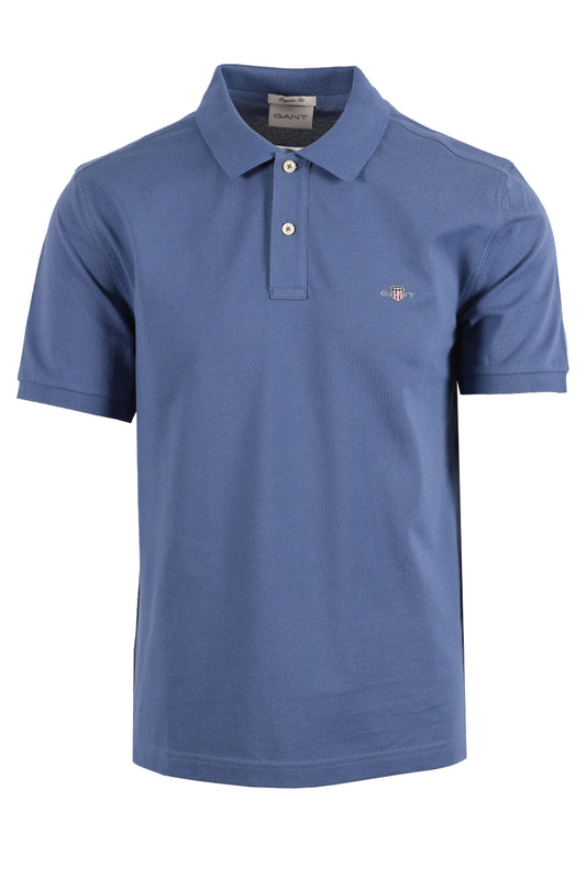 GANT CLASSIC REG POLO BLUE HORIZON Gant Michael Stewart Menswear  Polo Shirts