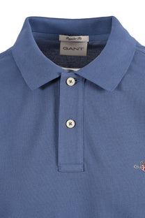 GANT CLASSIC REG POLO BLUE HORIZON Gant Michael Stewart Menswear  Polo Shirts