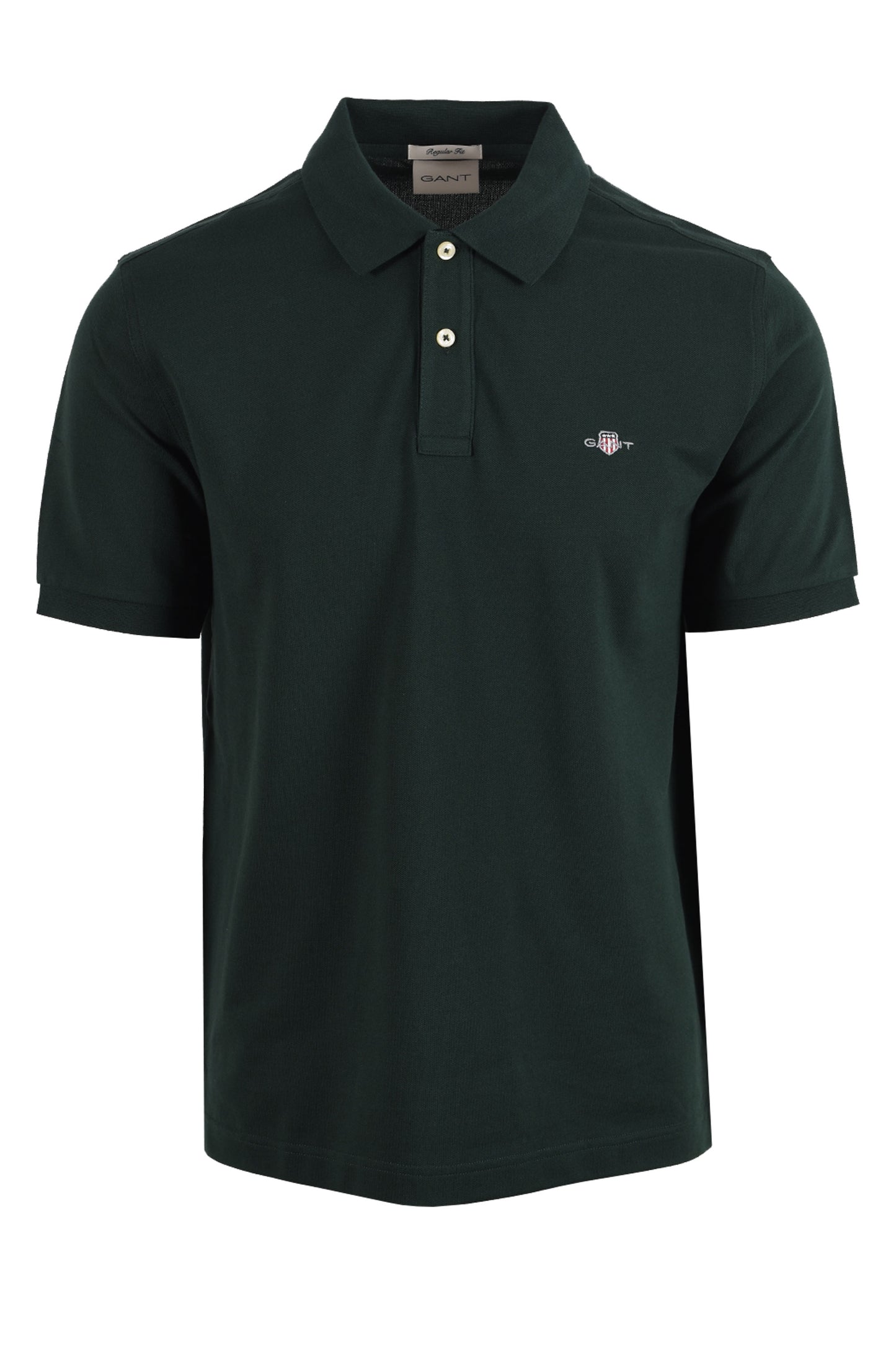 GANT CLASSIC REG POLO TARTAN GREEN Gant Michael Stewart Menswear  Polo Shirts