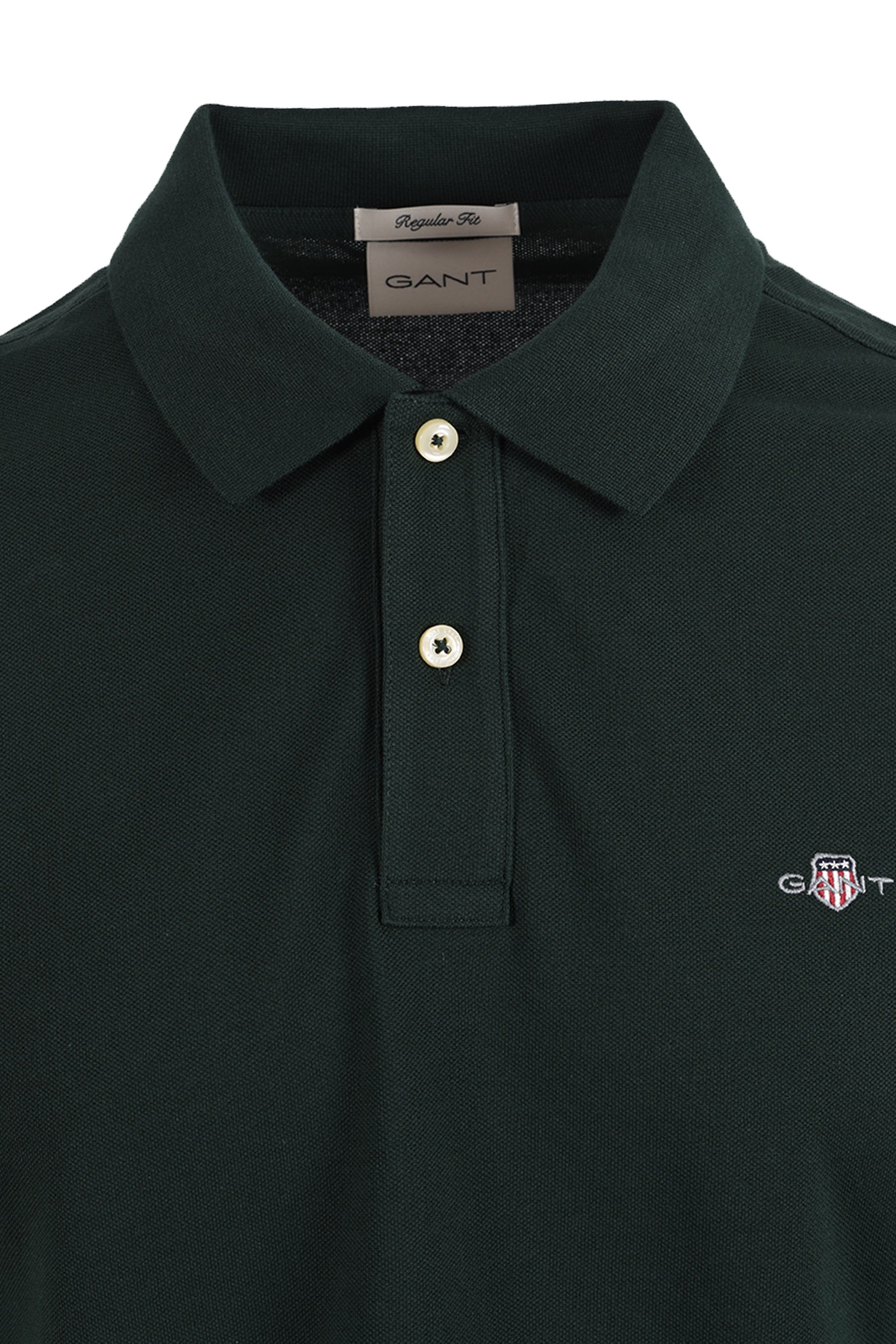 GANT CLASSIC REG POLO TARTAN GREEN Gant Michael Stewart Menswear  Polo Shirts