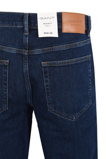GANT CLASSIC REGULAR JEANS MID BLUE Gant Michael Stewart Menswear  Jeans