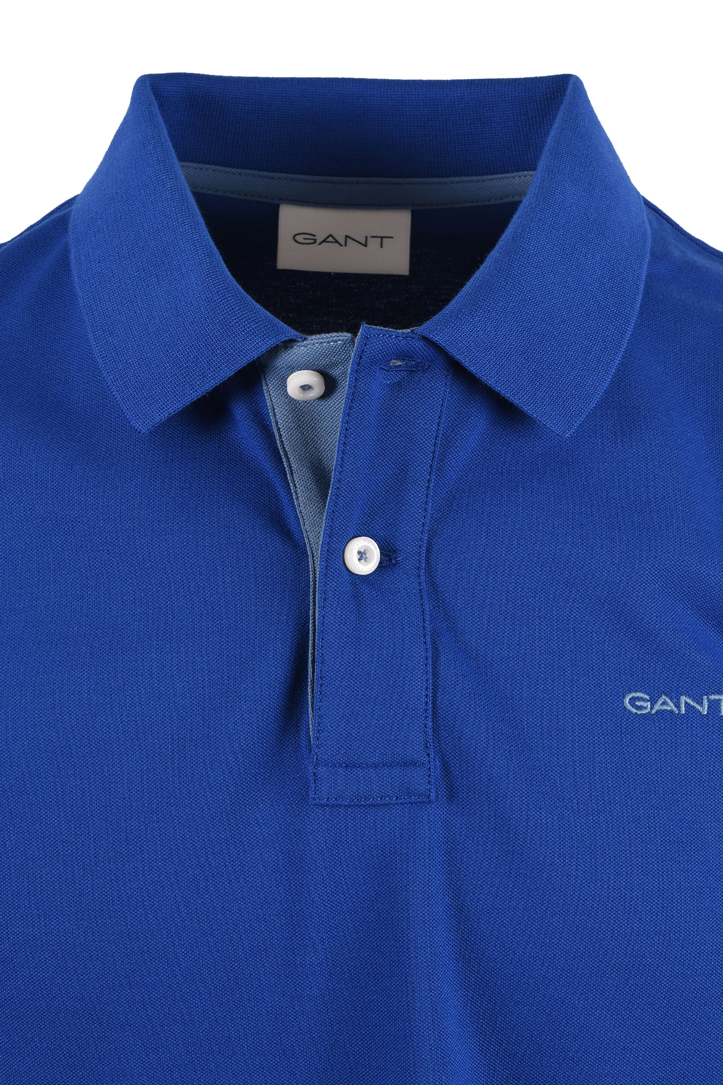 GANT CONTRAST POLO SHIRT CRISP BLUE Gant Michael Stewart Menswear  Polo Shirts