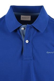 GANT CONTRAST POLO SHIRT CRISP BLUE Gant Michael Stewart Menswear  Polo Shirts