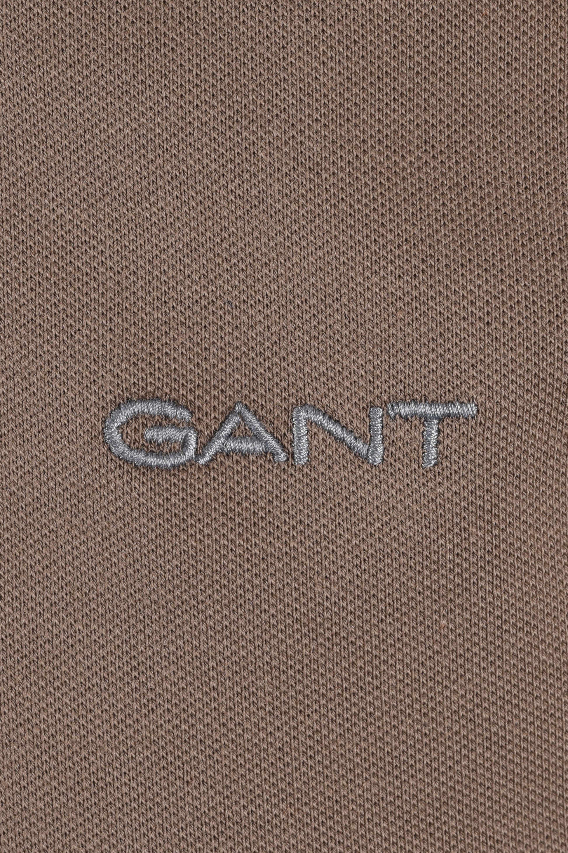 GANT CONTRAST POLO SHIRT FADED TAUPE Gant Michael Stewart Menswear  Polo Shirts