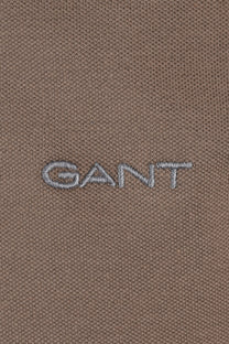 GANT CONTRAST POLO SHIRT FADED TAUPE Gant Michael Stewart Menswear  Polo Shirts