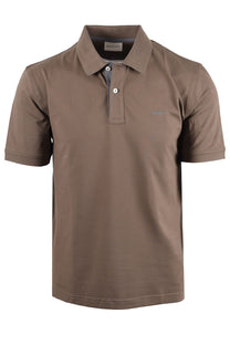 GANT CONTRAST POLO SHIRT FADED TAUPE Gant Michael Stewart Menswear  Polo Shirts
