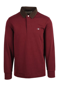 GANT CORD COLLAR RUGGER DEEP GRAPE WINE