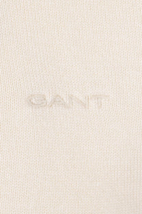 GANT COTTON MODAL KNITTED POLO CREAM Gant