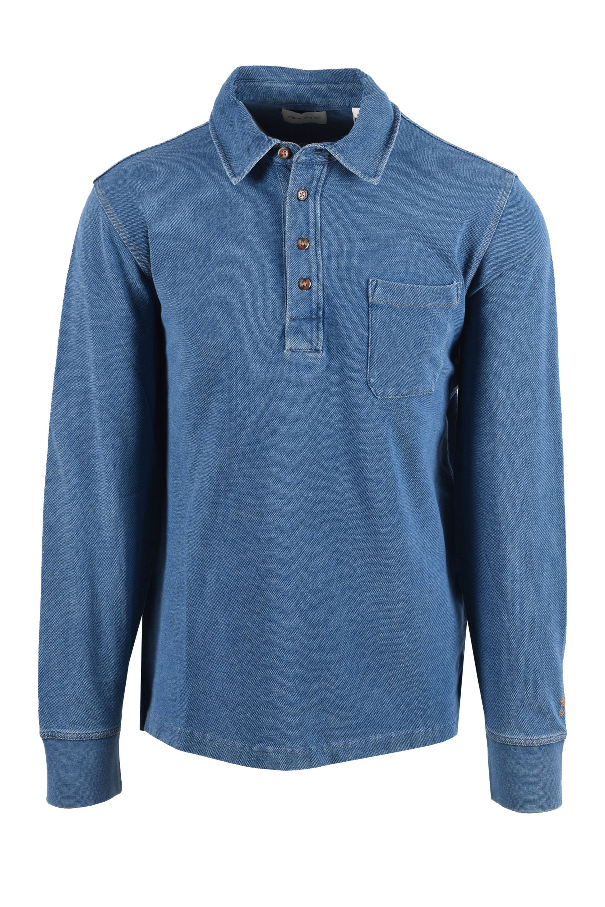 GANT INDIGO RUGGER INDIGO Gant Michael Stewart Menswear  Polo Shirts