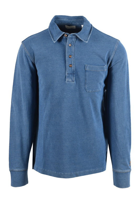 GANT INDIGO RUGGER INDIGO Gant Michael Stewart Menswear  Polo Shirts