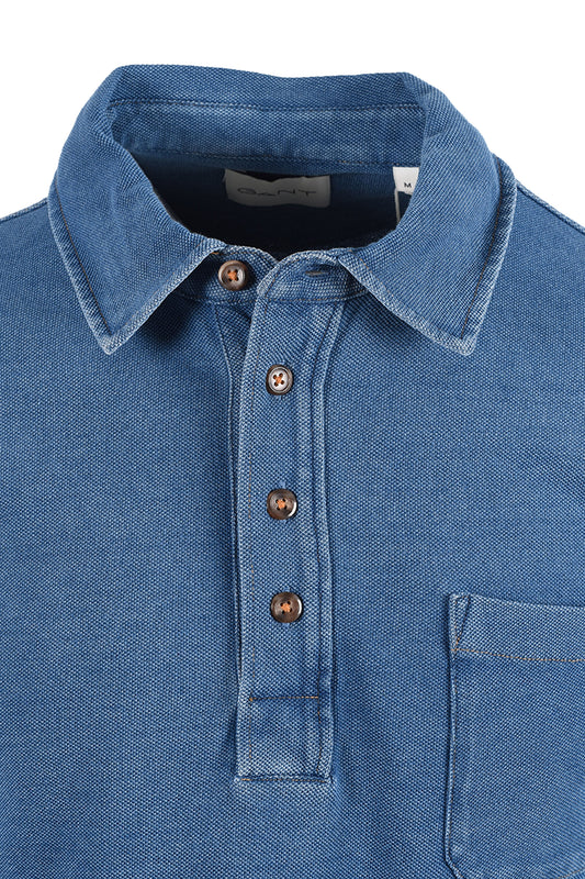 GANT INDIGO RUGGER INDIGO Gant Michael Stewart Menswear  Polo Shirts