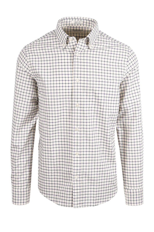 GANT REG ARCHIVE OXFORD CHECK SHIRT CREAM