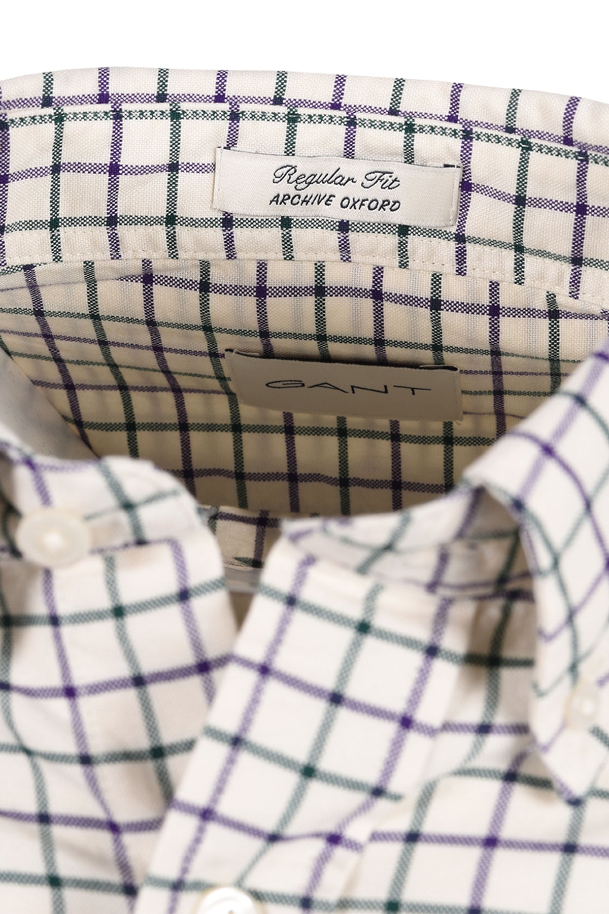 GANT REG ARCHIVE OXFORD CHECK SHIRT CREAM