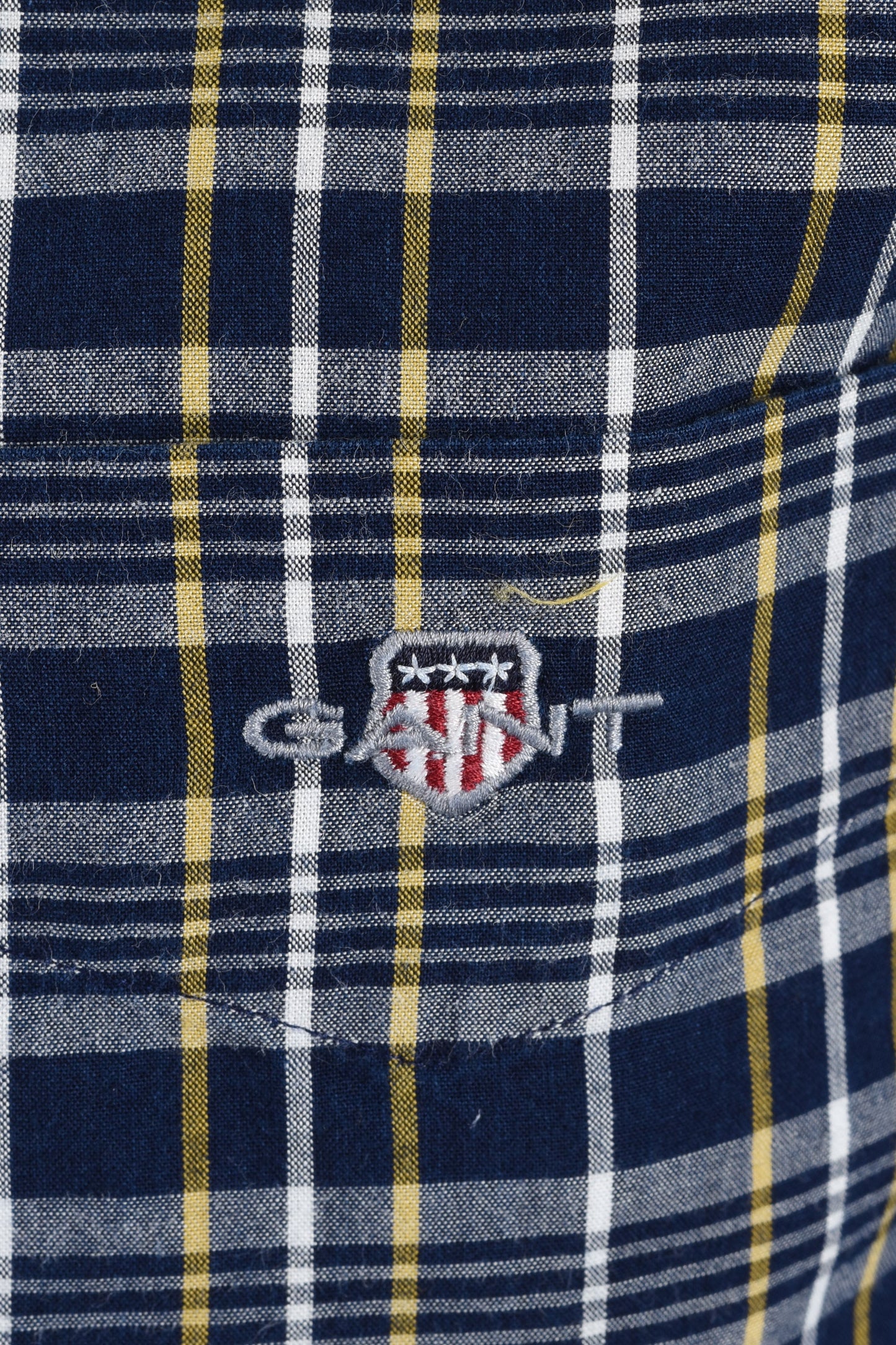 GANT REG ARCHIVE POPLIN INDIGO CHECK SHIRT INDIGO Gant Michael Stewart Menswear  Shirts