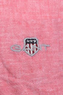 GANT REG COTTON LINEN SHORT SLEEVE SHIRT ROSE PINK Gant
