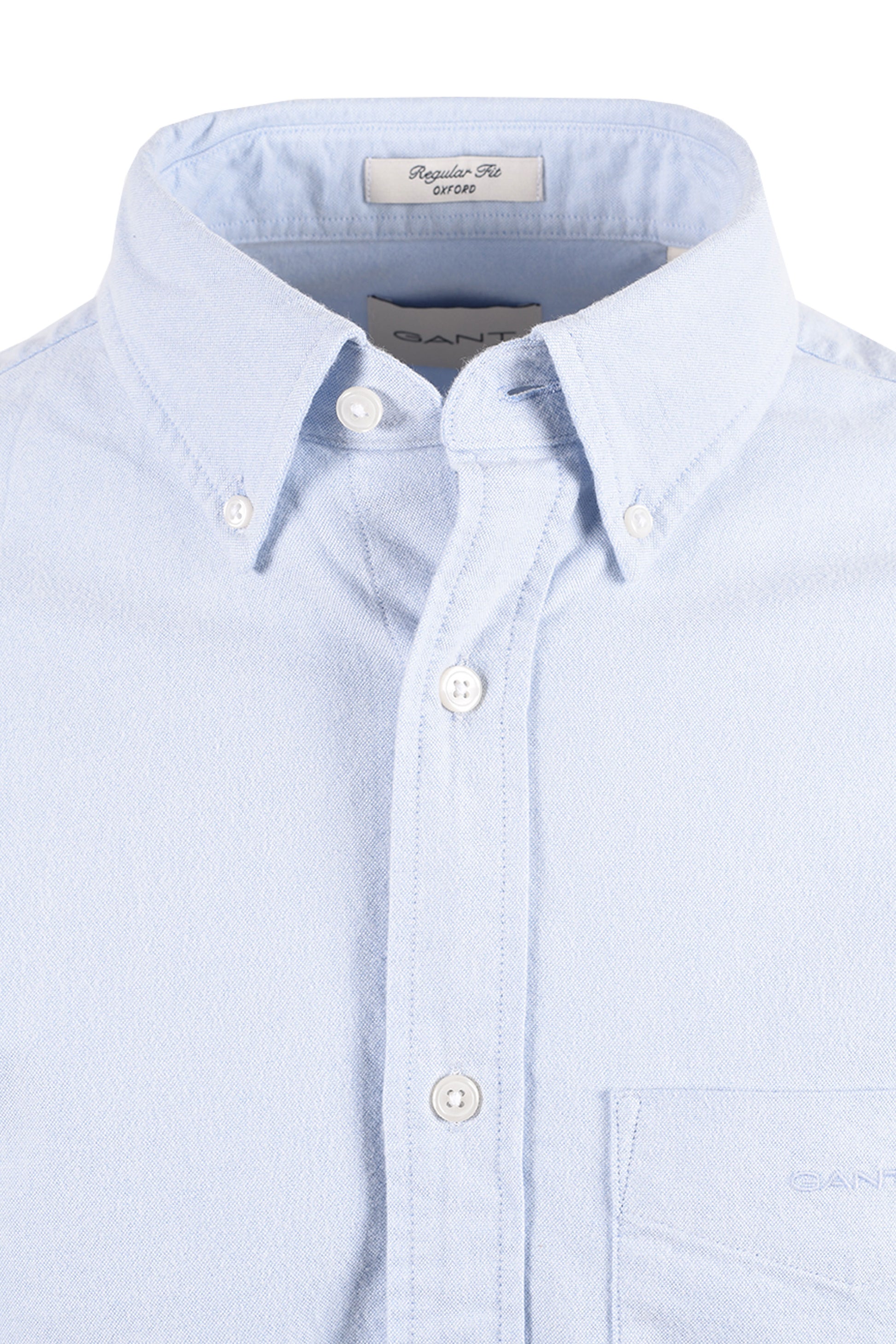 GANT REG FIT BRUSHED OXFORD SHIRT CLEAR SKY Gant Michael Stewart Menswear  Shirts