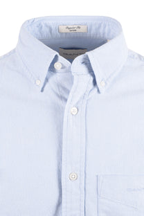 GANT REG FIT BRUSHED OXFORD SHIRT CLEAR SKY Gant Michael Stewart Menswear  Shirts