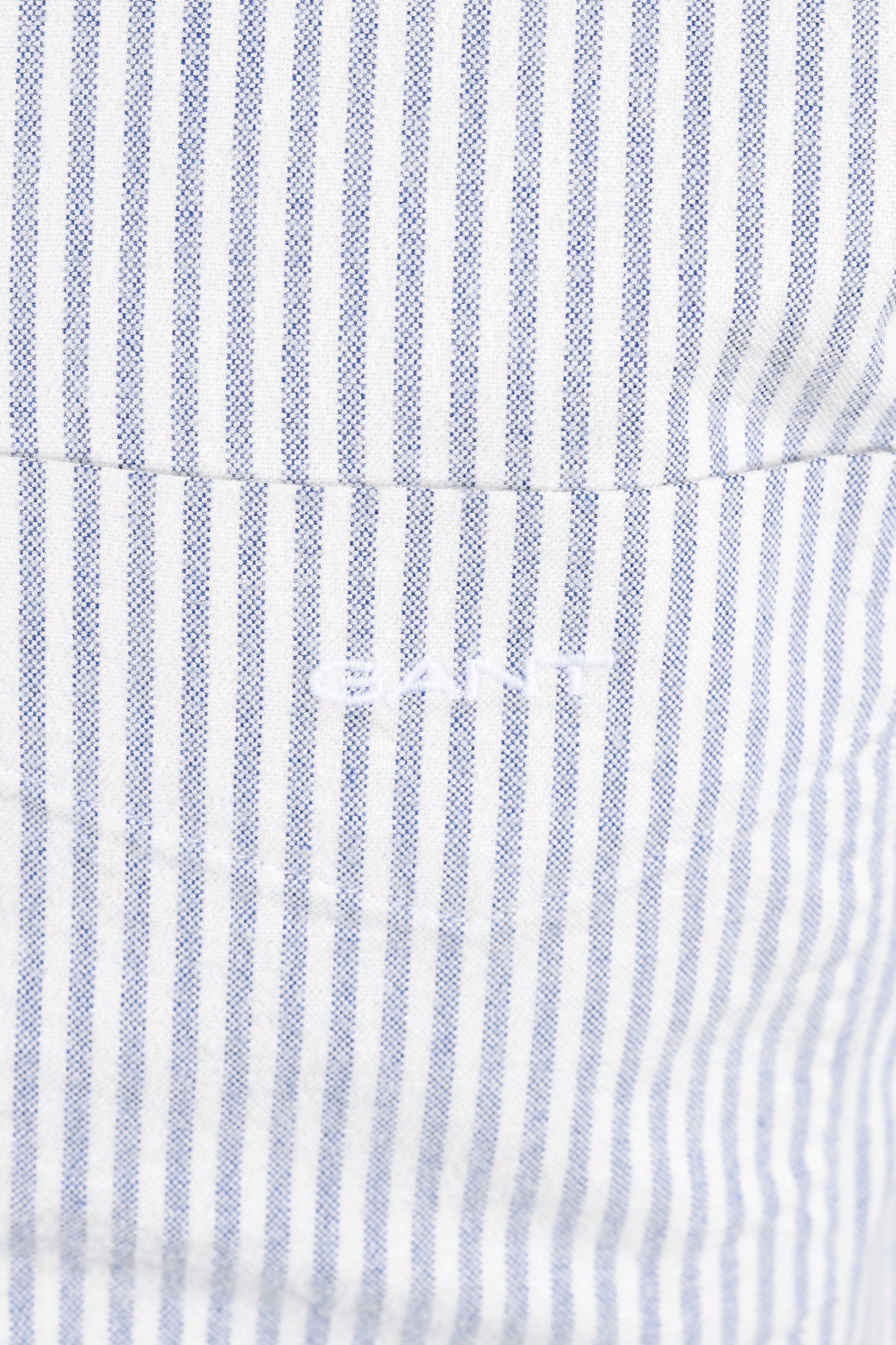 GANT REG FIT BRUSHED OXFORD STRIPE SHIRT CRISP BLUE Gant Michael Stewart Menswear  Shirts