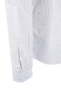 GANT REG FIT BRUSHED OXFORD STRIPE SHIRT CRISP BLUE Gant Michael Stewart Menswear  Shirts