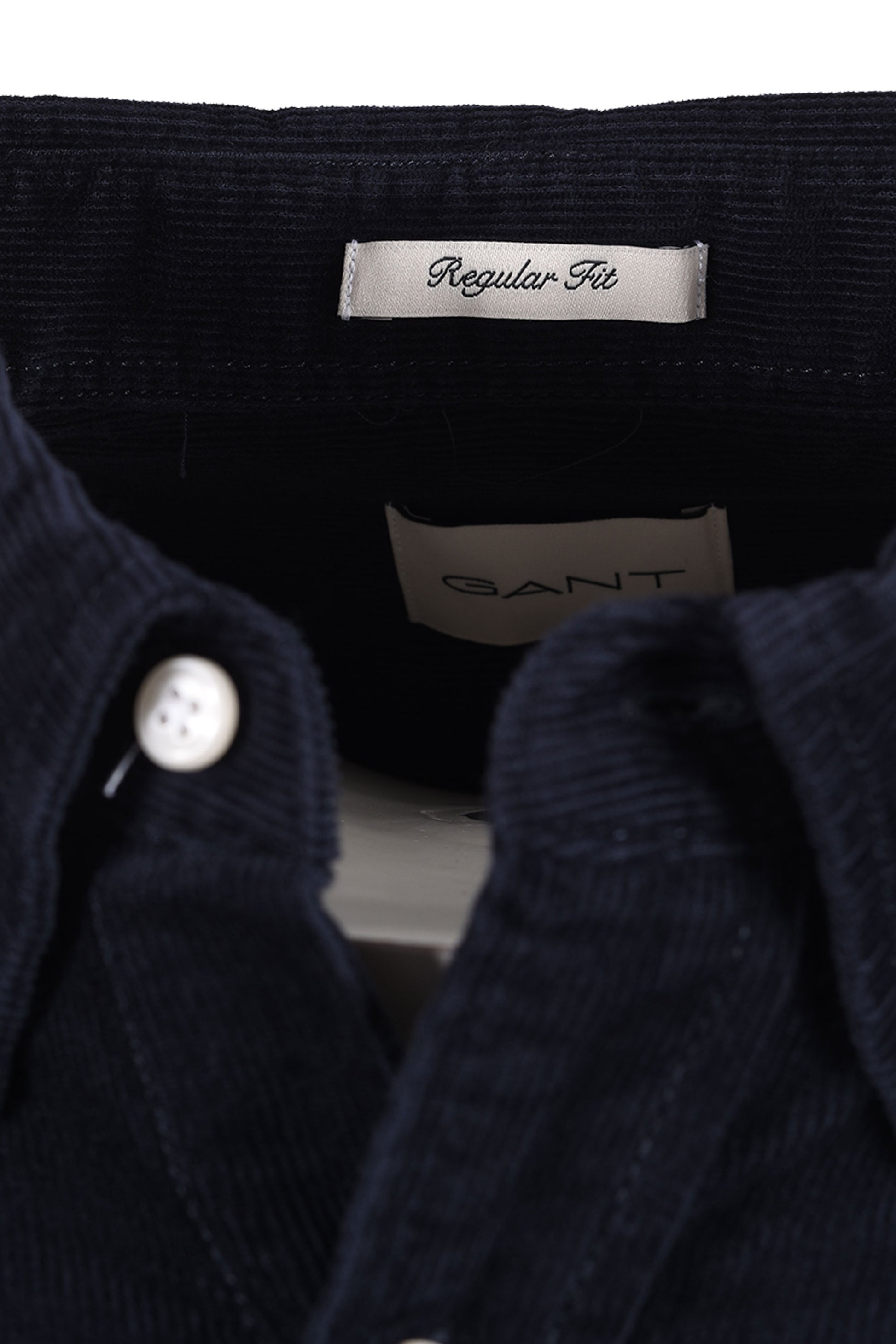 GANT REG FIT CORD SHIRT EVENING BLUE Gant Michael Stewart Menswear  Shirts