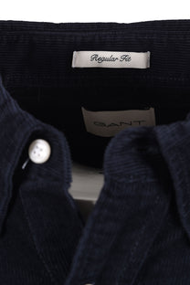 GANT REG FIT CORD SHIRT EVENING BLUE Gant Michael Stewart Menswear  Shirts