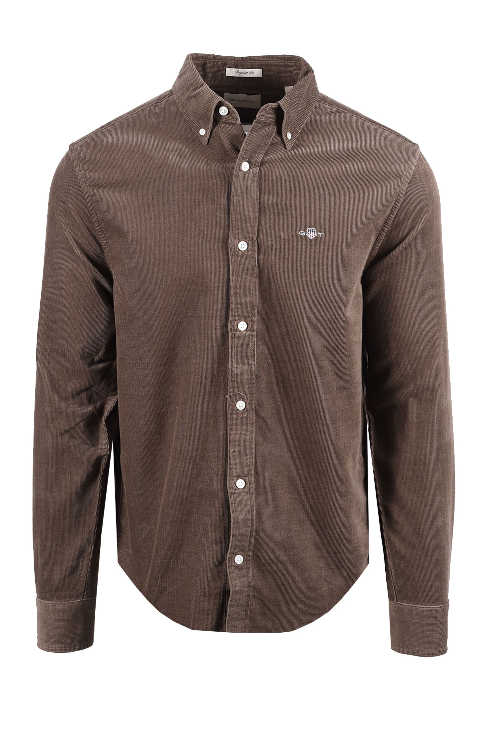 GANT REG FIT CORD SHIRT FADED TAUPE Gant Michael Stewart Menswear  Shirts