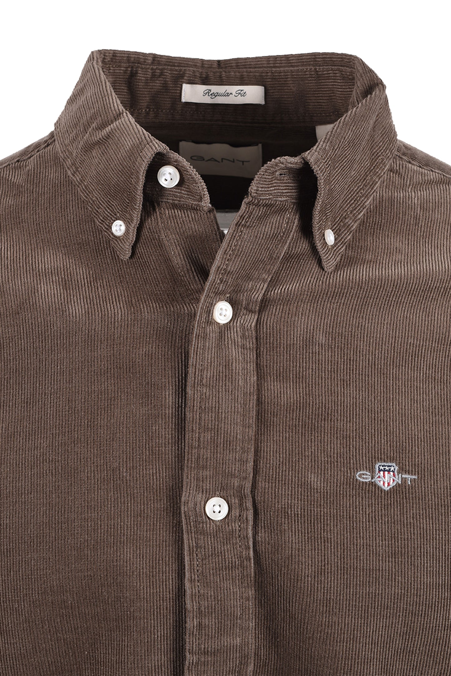 GANT REG FIT CORD SHIRT FADED TAUPE Gant Michael Stewart Menswear  Shirts