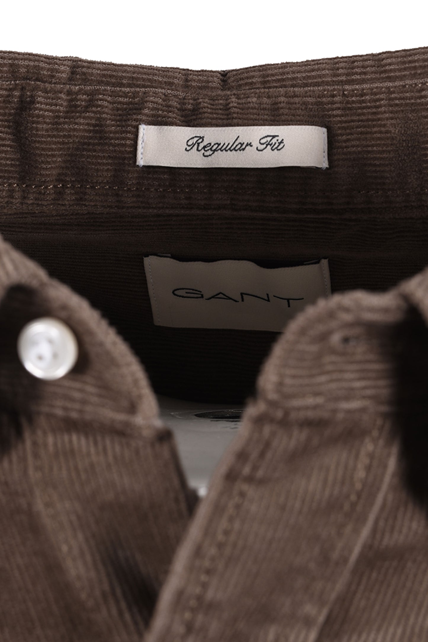 GANT REG FIT CORD SHIRT FADED TAUPE Gant Michael Stewart Menswear  Shirts