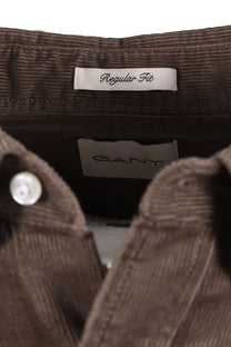 GANT REG FIT CORD SHIRT FADED TAUPE Gant Michael Stewart Menswear  Shirts