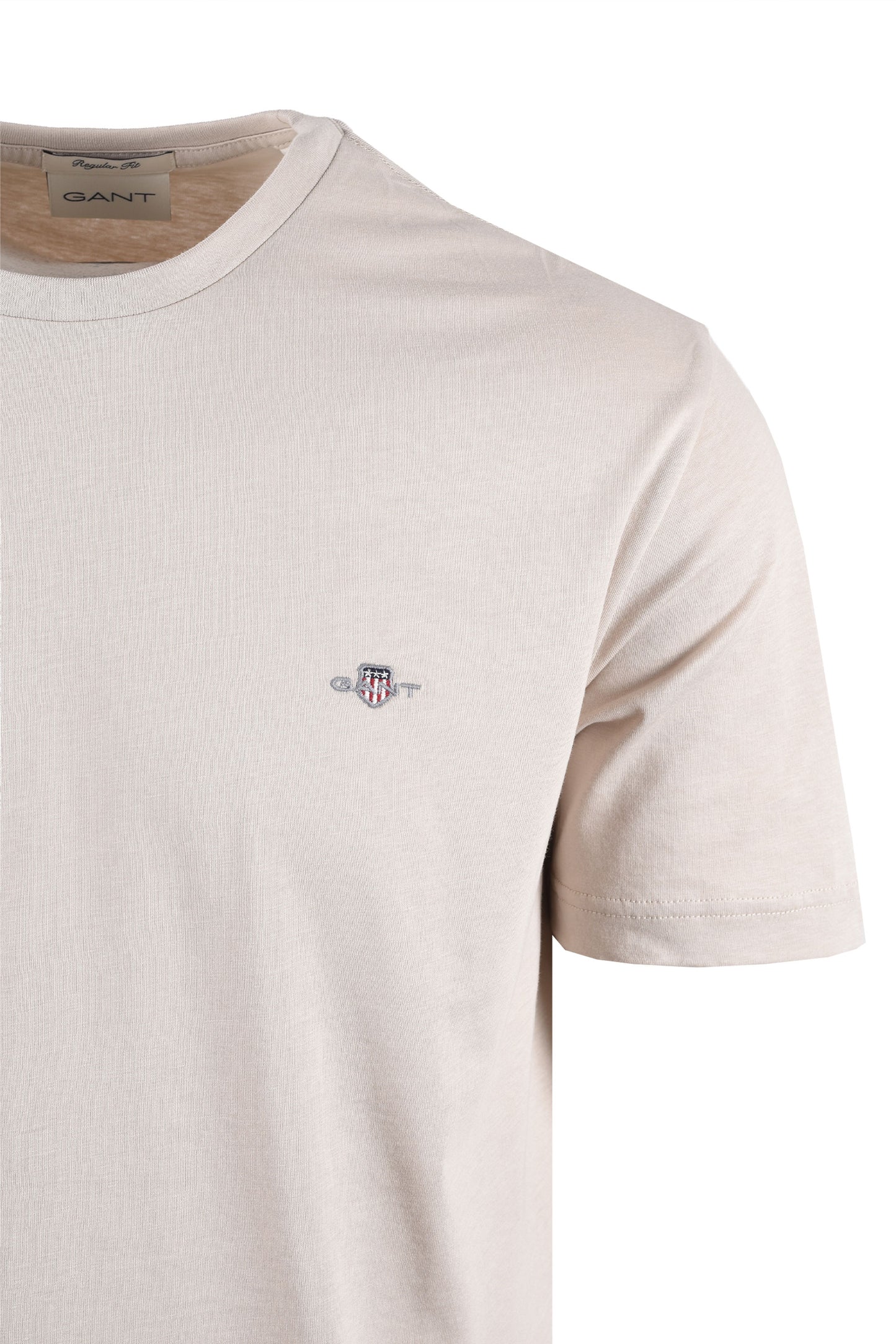 GANT REG FIT SHIELD T-SHIRT CLAY BEIGE Gant Michael Stewart Menswear  T-Shirts