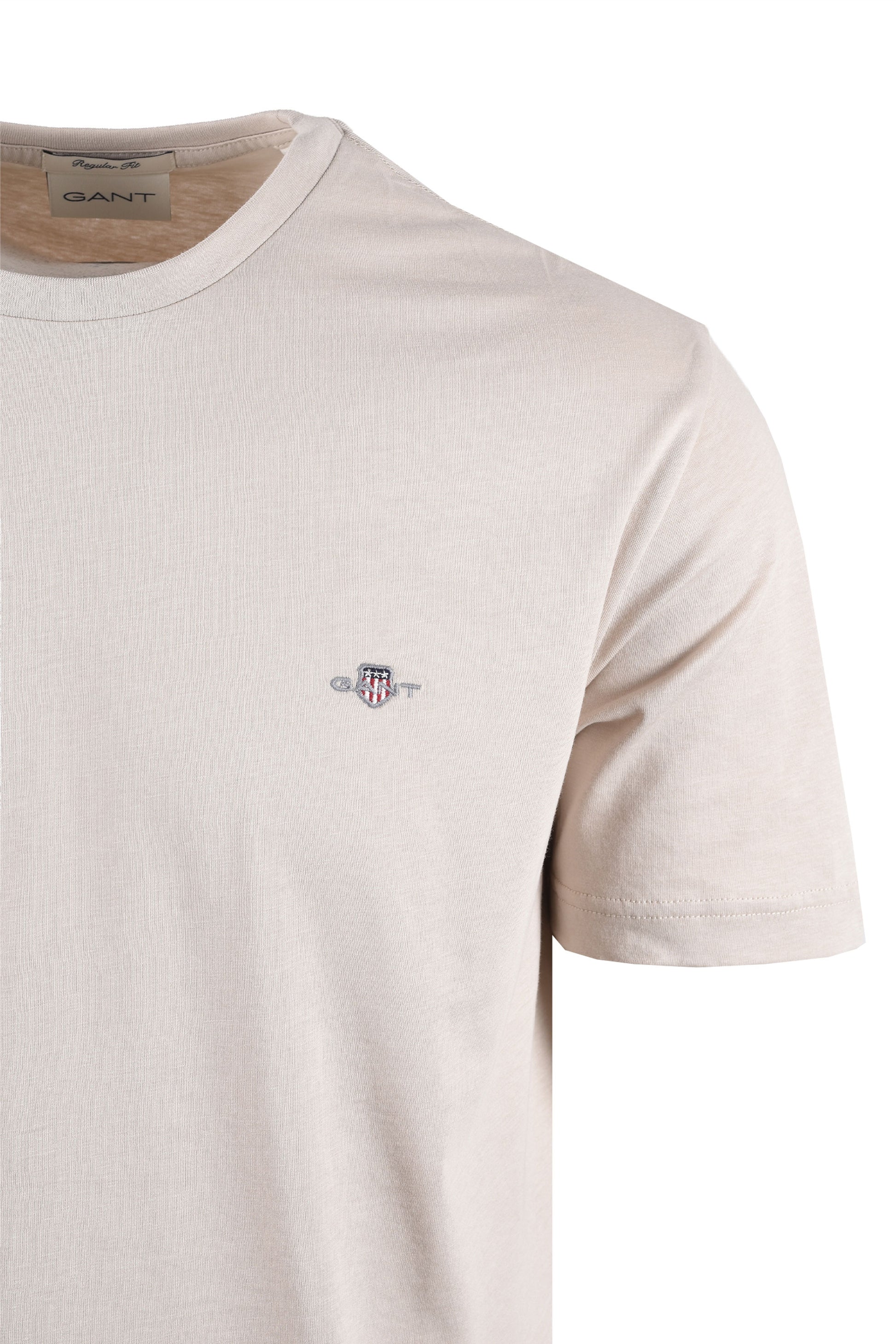 GANT REG FIT SHIELD T-SHIRT CLAY BEIGE Gant Michael Stewart Menswear  T-Shirts