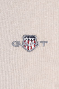 GANT REG FIT SHIELD T-SHIRT CLAY BEIGE Gant Michael Stewart Menswear  T-Shirts