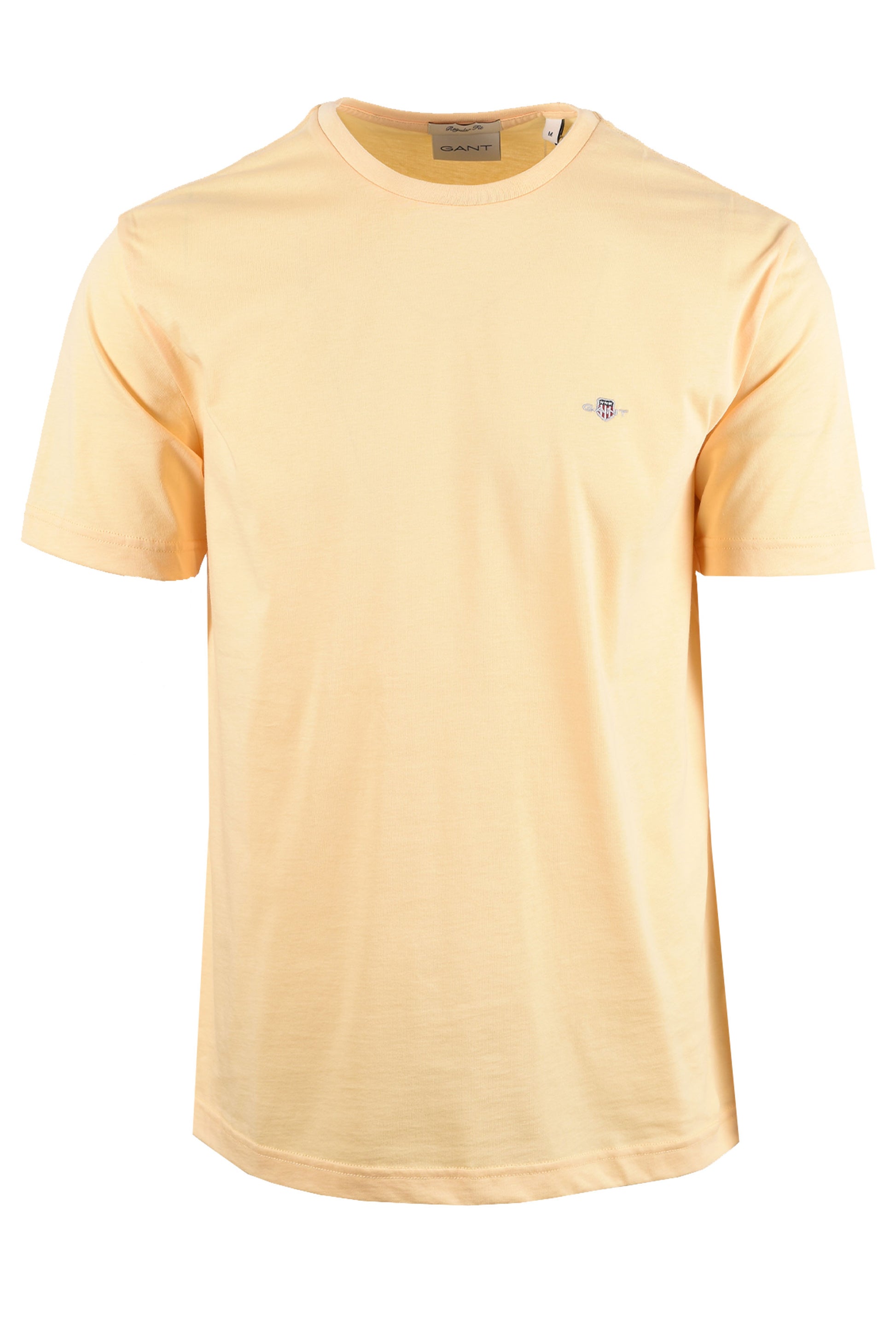 GANT REG FIT SHIELD T-SHIRT MID YELLOW Gant Michael Stewart Menswear  T-Shirts