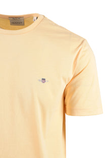 GANT REG FIT SHIELD T-SHIRT MID YELLOW Gant Michael Stewart Menswear  T-Shirts