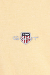 GANT REG FIT SHIELD T-SHIRT MID YELLOW Gant Michael Stewart Menswear  T-Shirts