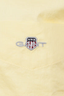 GANT REG POPLIN SHORT SLEEVE SHIRT VANILLA YELLOW Gant