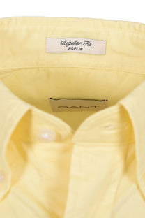 GANT REG POPLIN SHORT SLEEVE SHIRT VANILLA YELLOW Gant