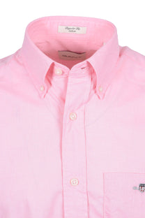 GANT REG POPLIN SHORT SLEEVE SHIRT WASHED PINK Gant
