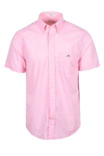 GANT REG POPLIN SHORT SLEEVE SHIRT WASHED PINK Gant